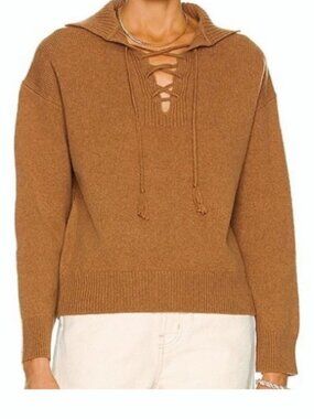 Nili Lotan Gloria Cognac Sweater, Size XS